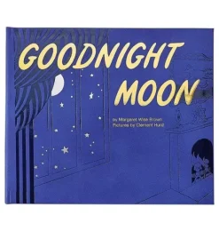 Janie and Jack Books-GOODNIGHT MOON  LEATHER EDITION blue