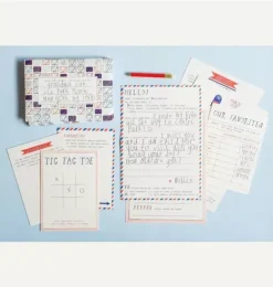 Janie and Jack Stationery-Grandparent + Grandchild Pen Pal Kit multi