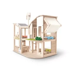 Janie and Jack Development Toys|Dolls-Green Dollhouse With Furniture multi