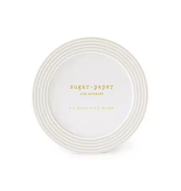 Janie and Jack Desk Accessories-Grey Stripe Round Frame multi