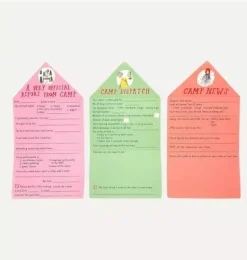 Janie and Jack Stationery-Happy Camper Bundle multi