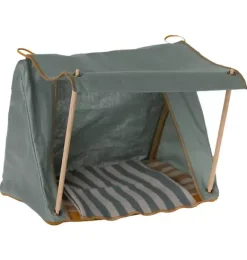 Janie and Jack Dolls-Happy Camper Tent, Mouse green