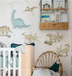 Janie and Jack Wallpaper-Happy Dino Wonderland Wall Decal Set multi
