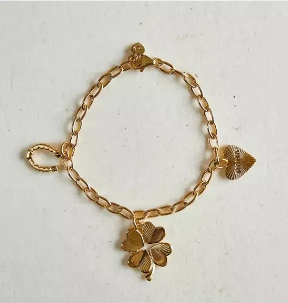 Janie and Jack Jewelry|Adult Accessories-Hart's MAMA Charm Bracelet gold