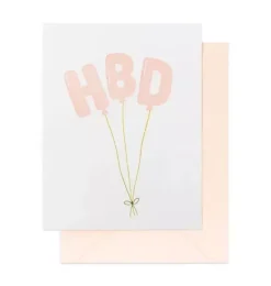 Janie and Jack Party Supplies|Stationery-HBD Balloons Greeting Card multi