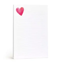 Janie and Jack Stationery-Heart Lined Notepad multi