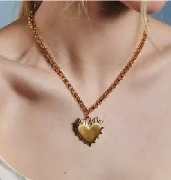 Janie and Jack Adult Accessories|Jewelry-Heart of Necklace gold
