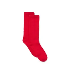 Janie and Jack Socks & Tights-Heart Pointelle Sock bright ruby