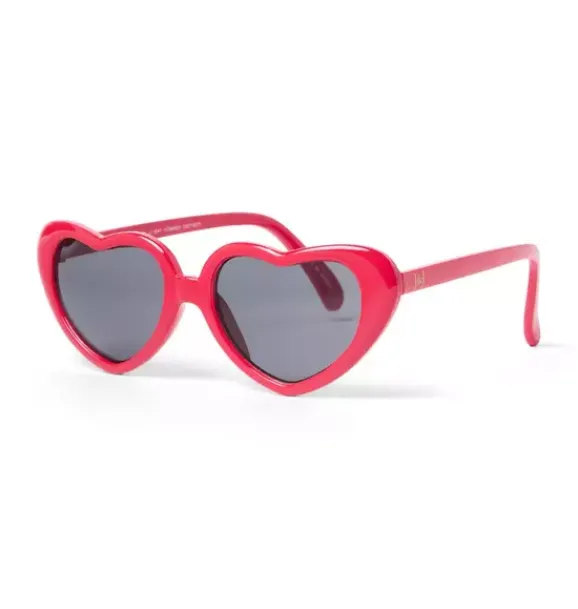 Janie and Jack Accessories|Sunglasses-Heart Sunglasses bright ruby