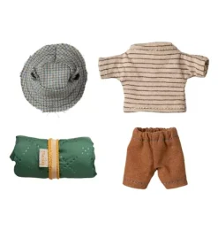 Janie and Jack Dolls-Hiker mouse, Big brother - Thin stripes multi