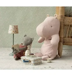Janie and Jack Stuffed Animals-Hippo, Medium - light rose