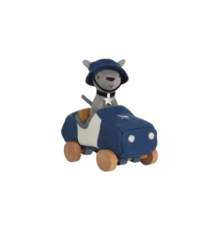 Janie and Jack Stuffed Animals-Holdie Dog-Go - Officer - blue