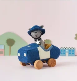 Janie and Jack Stuffed Animals-Holdie Dog-Go - Officer - blue