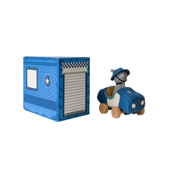 Janie and Jack Stuffed Animals-Holdie Dog-Go - Officer - blue