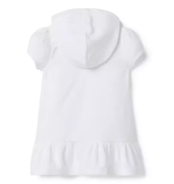 Janie and Jack Accessories|Girl-Hooded Terry Swim Cover-Up white