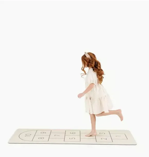 Janie and Jack Playroom-Hopscotch Mat ivory