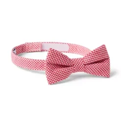 Janie and Jack Ties|Suiting-Houndstooth Bowtie bradbury red houndstooth
