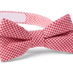 Janie and Jack Ties|Suiting-Houndstooth Bowtie bradbury red houndstooth