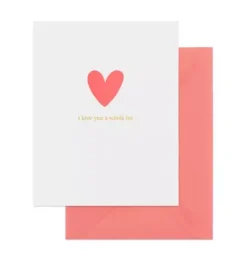 Janie and Jack Stationery-I Love You a Whole Lot Greeting Card multi