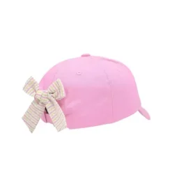 Janie and Jack Kids Accessories-Ice Cream Bow Baseball Hat pink