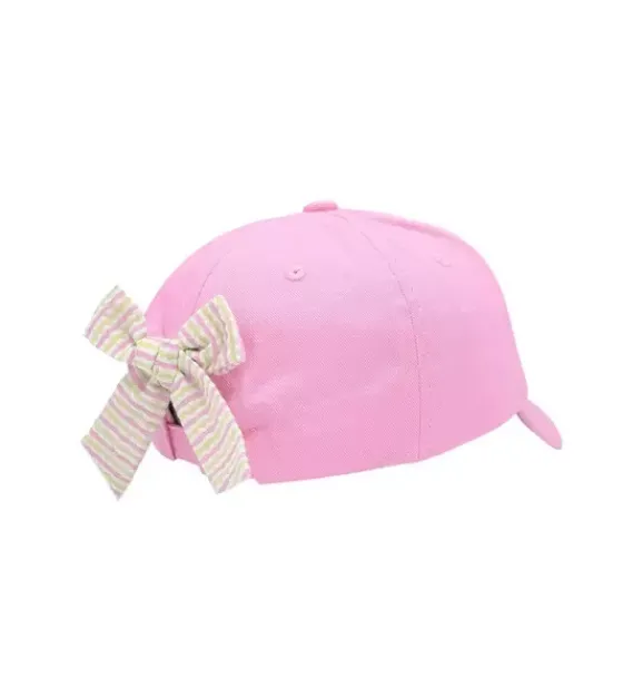 Janie and Jack Kids Accessories-Ice Cream Bow Baseball Hat pink