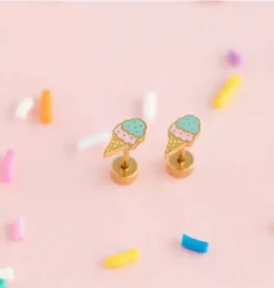 Janie and Jack Jewelry|Kids Accessories-Ice Cream Stud Earring multi