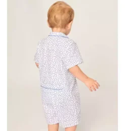 Janie and Jack Baby Pajamas|Family Matching Pajamas-Infants Classic Romper in bluehearts