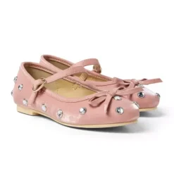 Janie and Jack Shoes-Jewel Ballet Flat peach candy