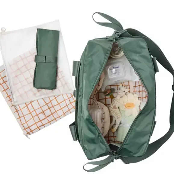 Janie and Jack Adult Accessories|Diapering-Jordan Diaper Tote olive