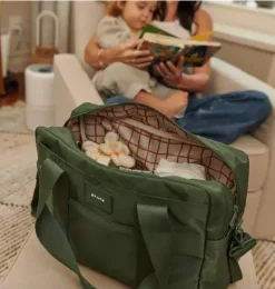 Janie and Jack Adult Accessories|Diapering-Jordan Diaper Tote olive