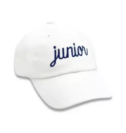 Janie and Jack Kids Accessories-Junior Baseball Hat white