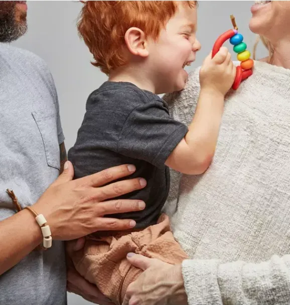 Janie and Jack Teethers And Bottles-Kaleidoscope Arch Ring Teether multi