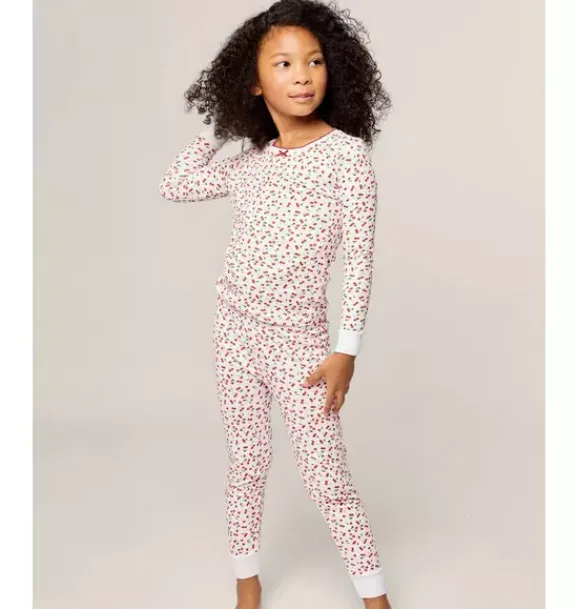 Janie and Jack Kids Pajamas|Petite Plume-Kids Pima Snug Fit Pajama in cherry orchard