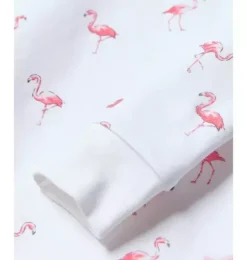 Janie and Jack Petite Plume|Kids Pajamas-Kids Pima Snug Fit Pajama Set in flamingos