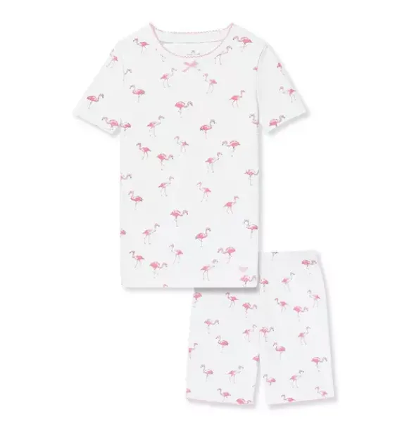 Janie and Jack Kids Pajamas|Petite Plume-Kid's Pima Snug Fit Short Pajama Set in flamingos