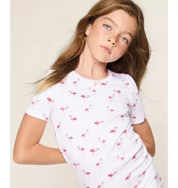 Janie and Jack Kids Pajamas|Petite Plume-Kid's Pima Snug Fit Short Pajama Set in flamingos
