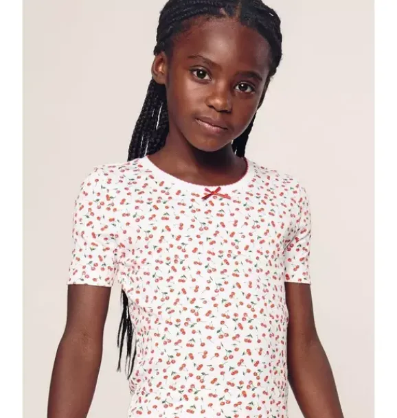 Janie and Jack Kids Pajamas|Petite Plume-Kid's Pima Snug Fit Short Set in cherry orchard