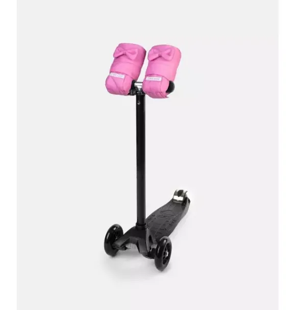 Janie and Jack Kids Accessories-Kids Scooter Warmmuffs - Bows pink