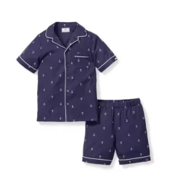 Janie and Jack Kids Pajamas|Petite Plume-Kid's Short Pajama Set in portsmouth anchors