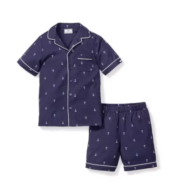 Janie and Jack Kids Pajamas|Petite Plume-Kid's Short Pajama Set in portsmouth anchors