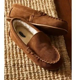 Janie and Jack Kids Shoes|Shoes-Kids Suede Slippers in tan