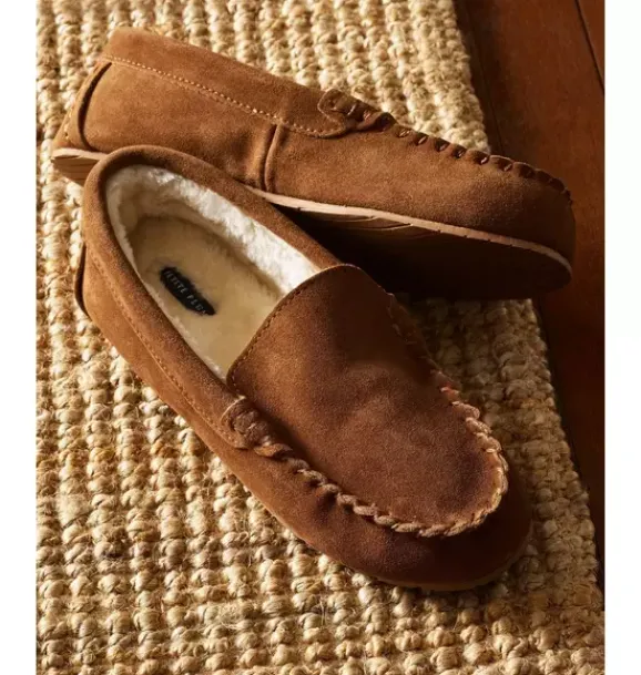 Janie and Jack Kids Shoes|Shoes-Kids Suede Slippers in tan