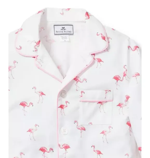 Janie and Jack Kids Pajamas|Petite Plume-Kid's Twill Pajama Set in flamingos