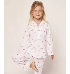 Janie and Jack Kids Pajamas|Petite Plume-Kid's Twill Pajama Set in flamingos