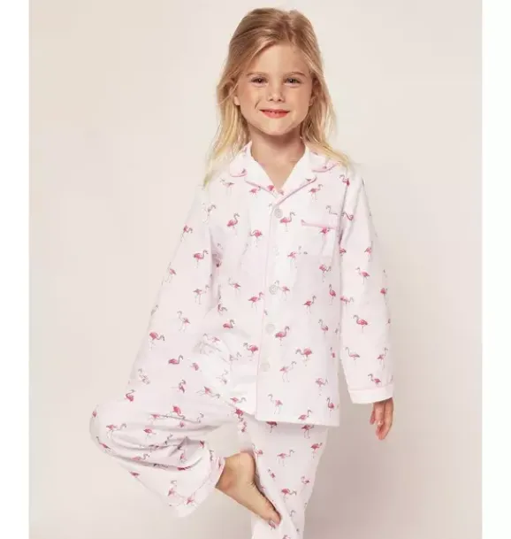 Janie and Jack Kids Pajamas|Petite Plume-Kid's Twill Pajama Set in flamingos