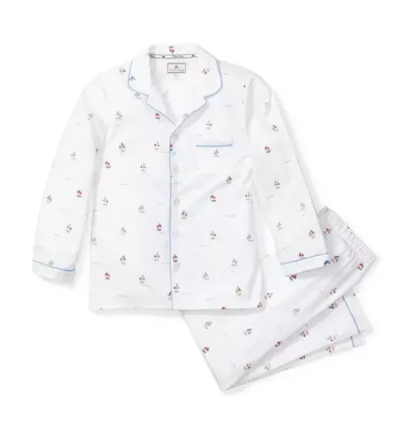 Janie and Jack Kids Pajamas|Petite Plume-Kid's Twill Pajama Set in bateau