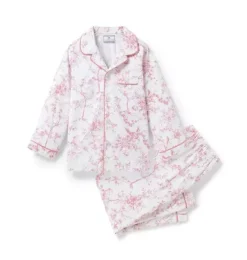 Janie and Jack Kids Pajamas|Petite Plume-Kid's Twill Pajama Set in pink timeless toile