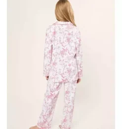 Janie and Jack Kids Pajamas|Petite Plume-Kid's Twill Pajama Set in pink timeless toile