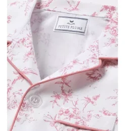 Janie and Jack Kids Pajamas|Petite Plume-Kid's Twill Pajama Set in pink timeless toile