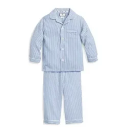 Janie and Jack Kids Pajamas|Petite Plume-Kid's Twill Pajama Set in french blue seersucker